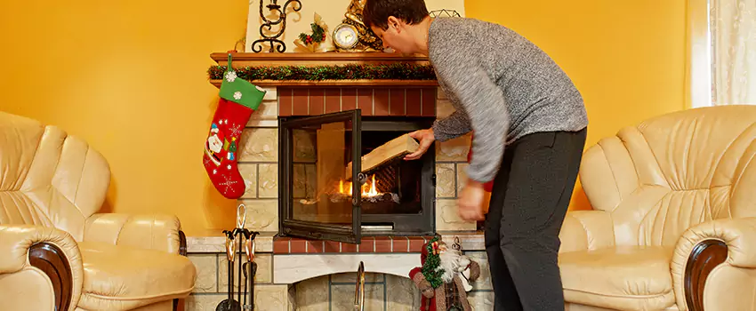 Rusted Metal Fireplace Restoration in Broomfield, Colorado